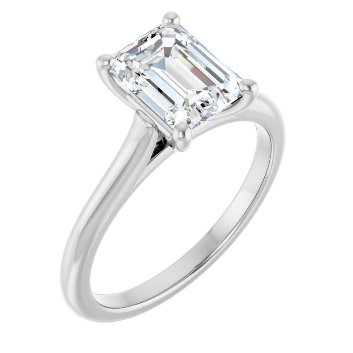 14K White | Emerald