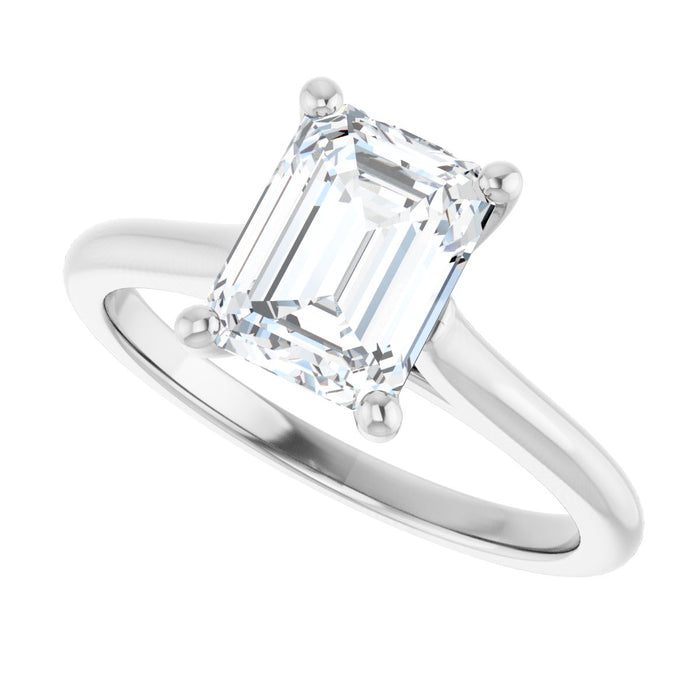 14K White | Emerald