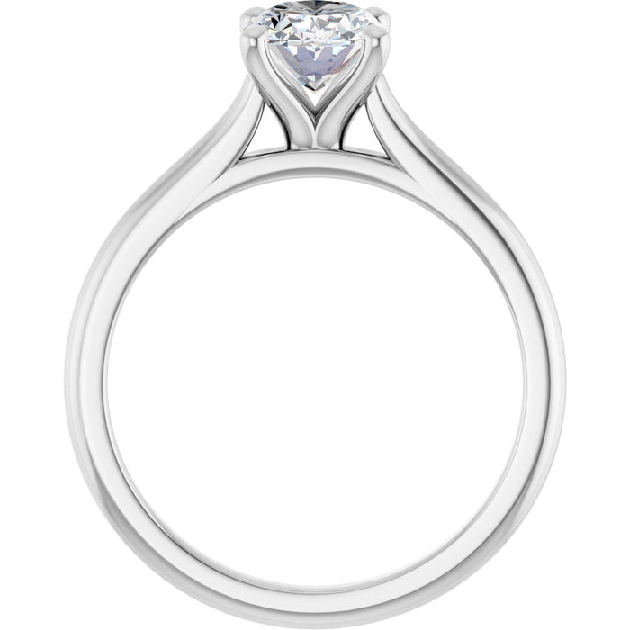 14K White | Oval