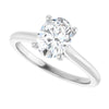 14K White | Oval