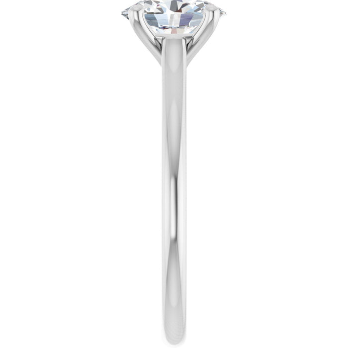14K White | Oval