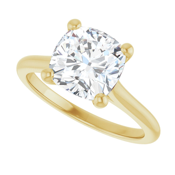 14K Yellow | Cushion