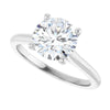 14K White | Round