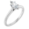 14K White | Marquise