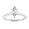 14K White | Marquise