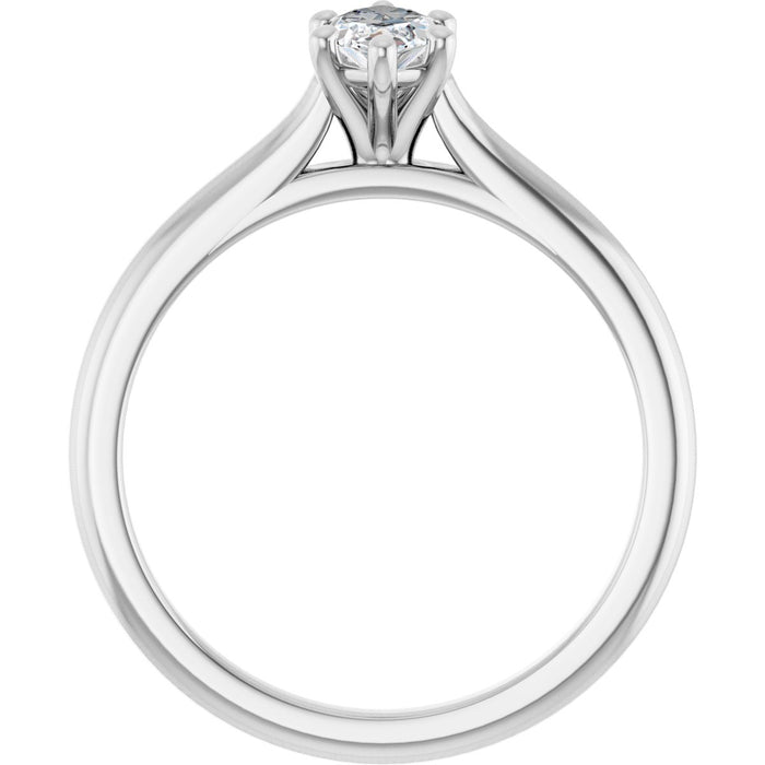 14K White | Marquise
