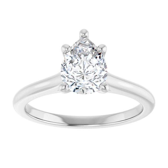 14K White | Pear
