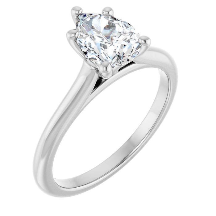 14K White | Pear