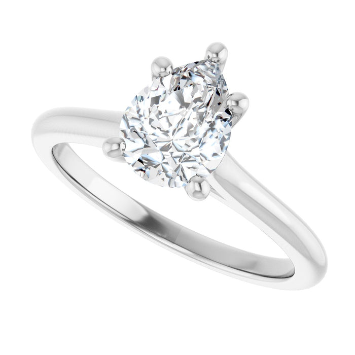14K White | Pear
