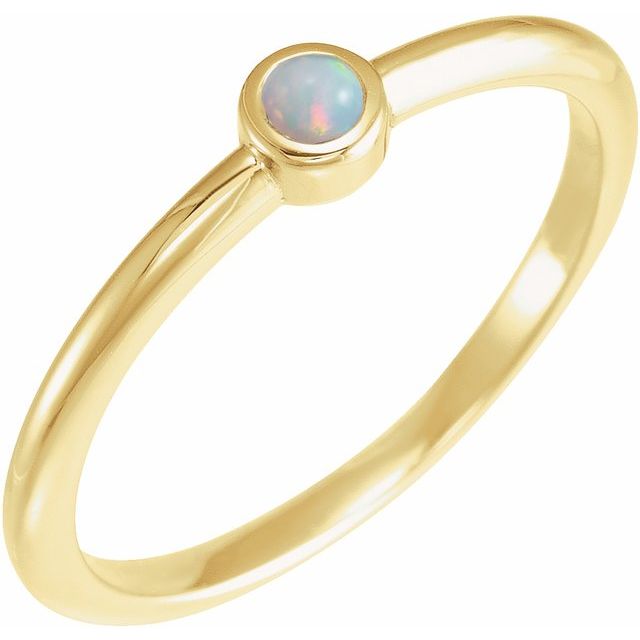 Natural White Opal | Round | 4mm | Natural White Opal | Round | 5mm