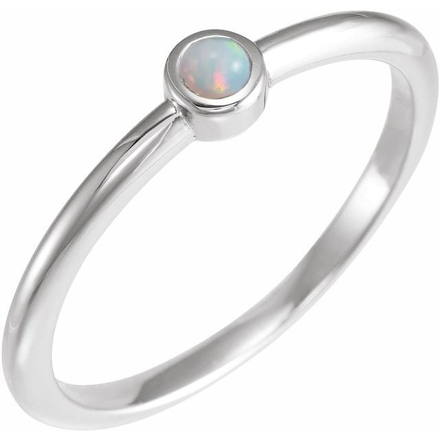 Natural White Opal | Round | 4mm | Natural White Opal | Round | 5mm