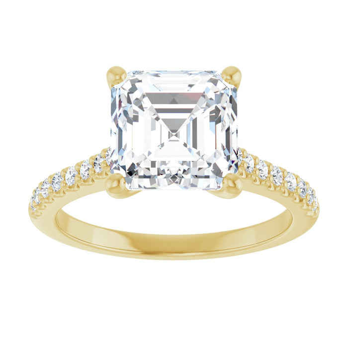 14K Yellow | Asscher