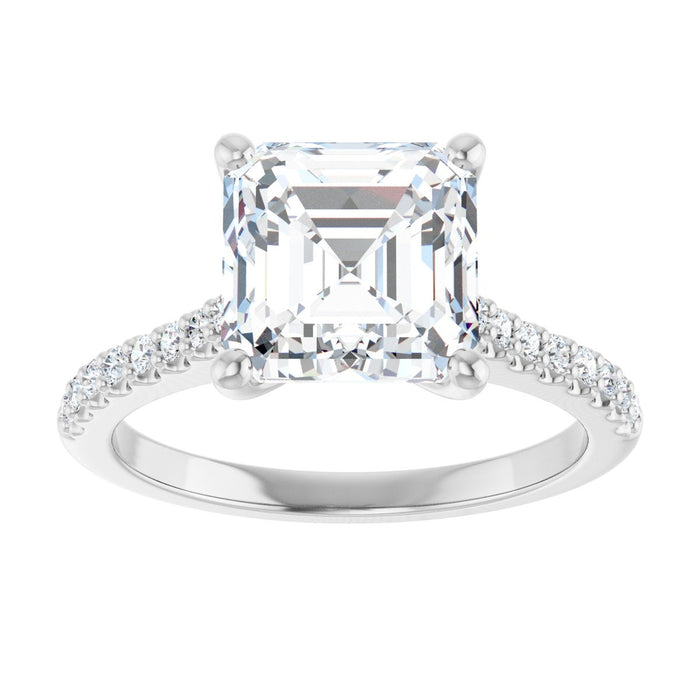 14K White | Asscher