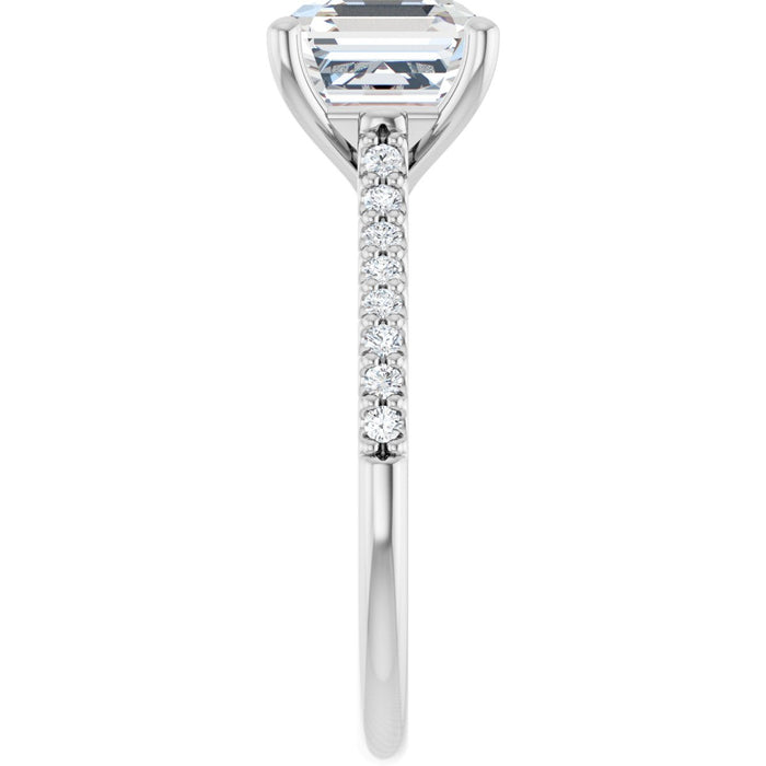 14K White | Asscher