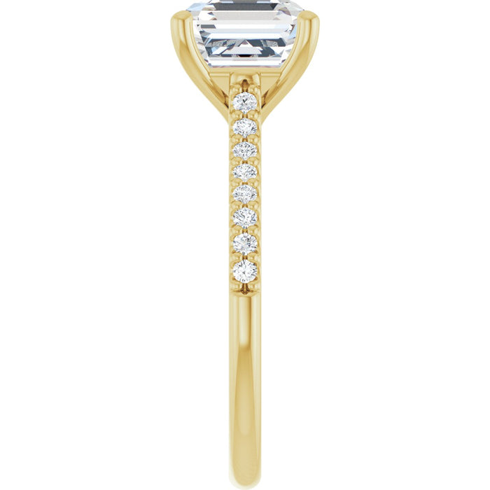 14K Yellow | Asscher