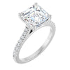 14K White | Asscher
