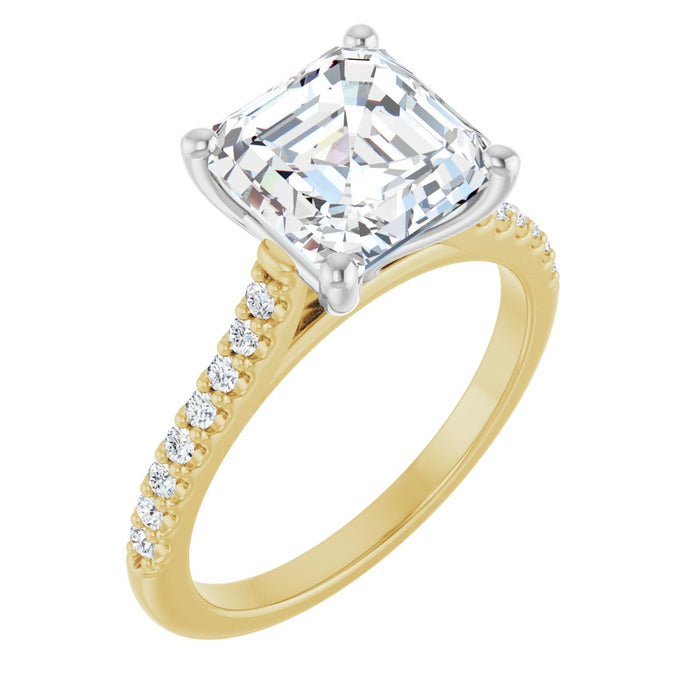 14K Yellow/White | Asscher | 18K Yellow/White | Asscher