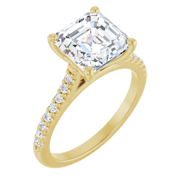 14K Yellow | Asscher