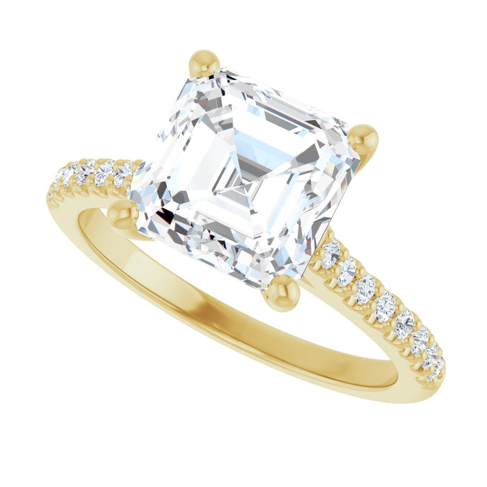 14K Yellow | Asscher
