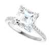 14K White | Asscher