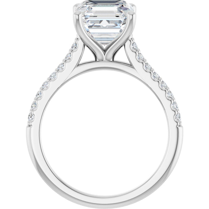 14K White | Asscher
