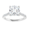14K White | Cushion