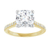 14K Yellow/White | Cushion