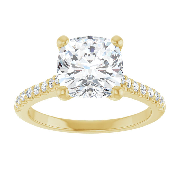 14K Yellow | Cushion