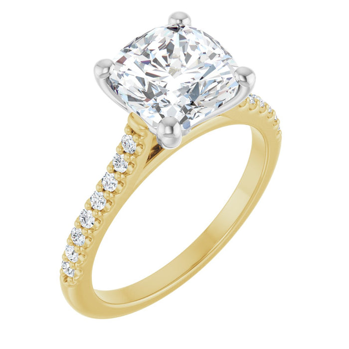 14K Yellow/White | Cushion | 18K Yellow/White | Cushion