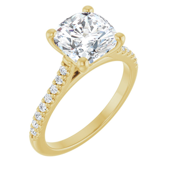 14K Yellow | Cushion