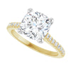 14K Yellow/White | Cushion