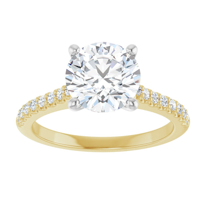 14K Yellow/White | Round