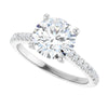 14K White | Round