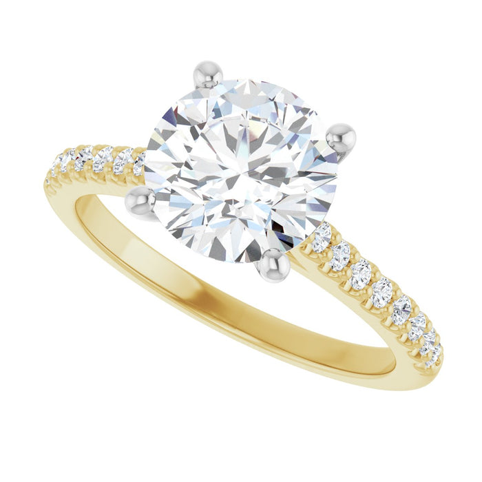 14K Yellow/White | Round
