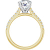 14K Yellow/White | Round