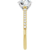 14K Yellow/White | Round