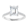 14K White | Emerald