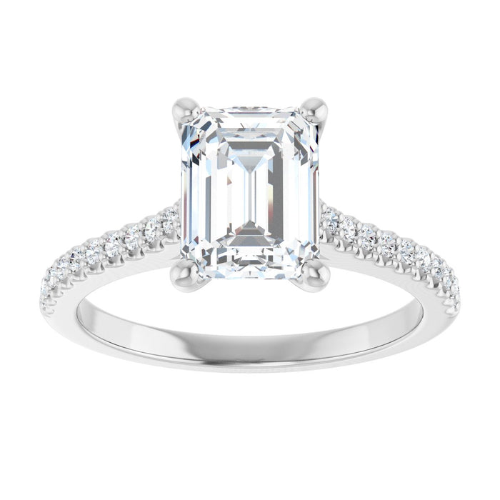 14K White | Emerald