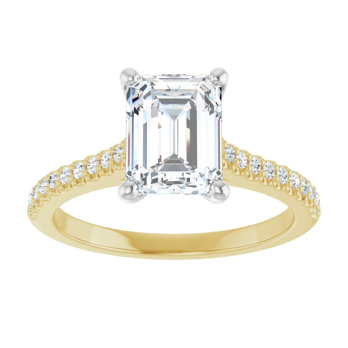 14K Yellow/White | Emerald