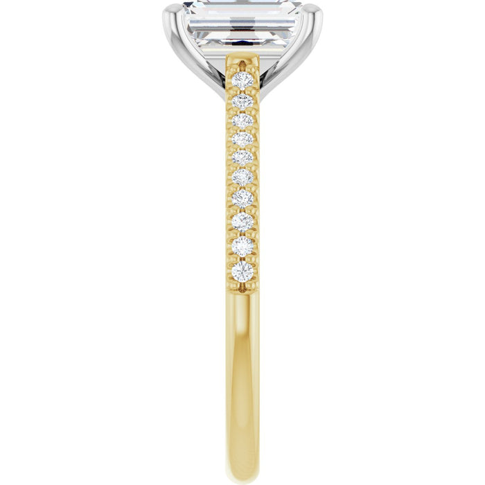14K Yellow/White | Emerald