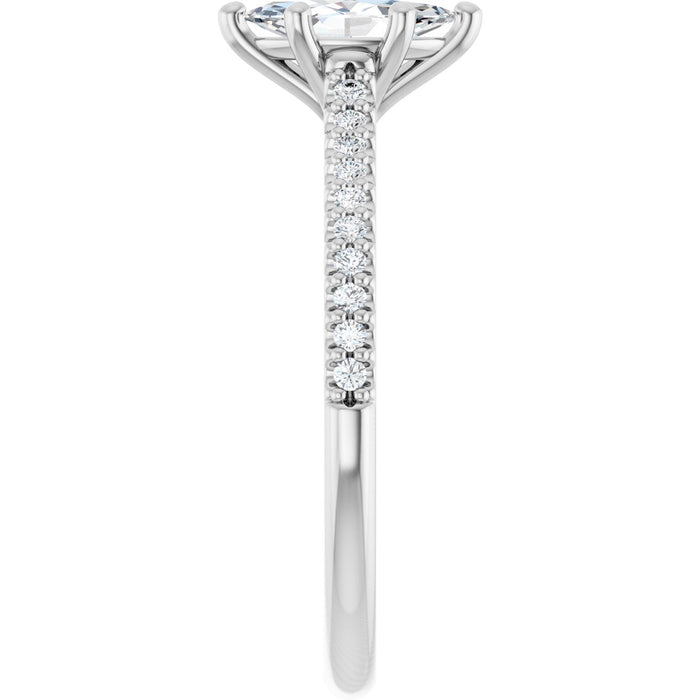 14K White | Marquise
