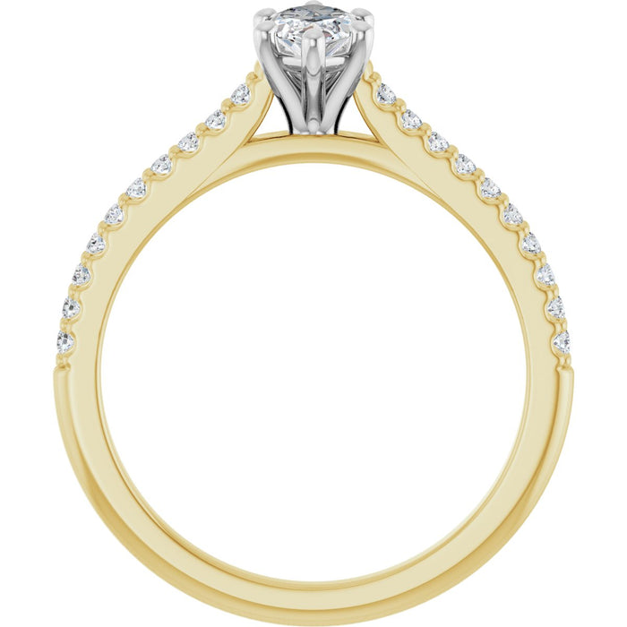 14K Yellow/White | Marquise