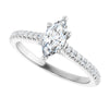 14K White | Marquise