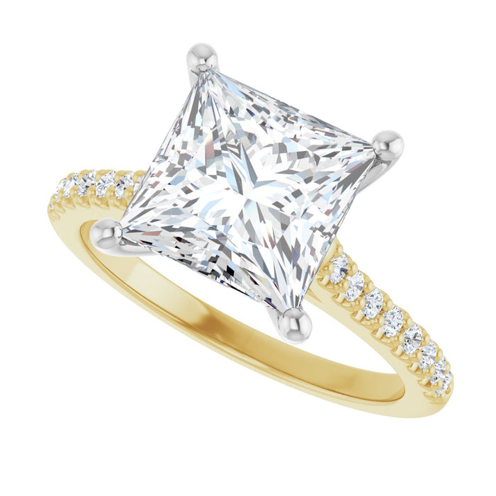 14K Yellow/White | Square