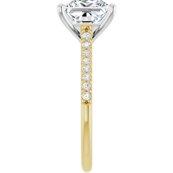 14K Yellow/White | Square