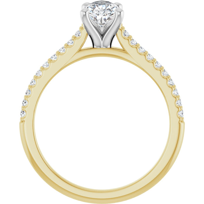 14K Yellow/White | Pear