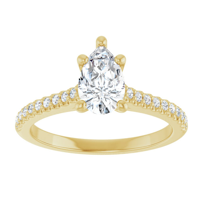 14K Yellow | Pear