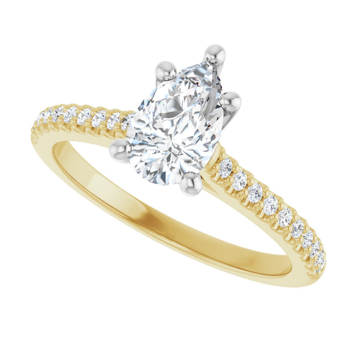 14K Yellow/White | Pear