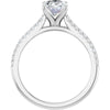 14K White | Oval