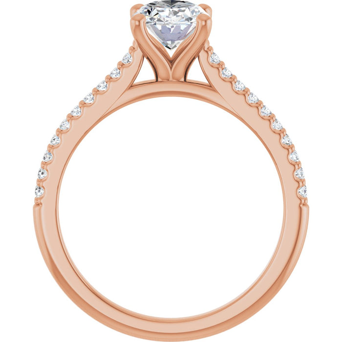 14K Rose | Oval